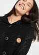 Longstrickjacke mit Kapuze, bonprix