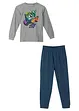Pyjama mit weicher Bio-Baumwolle  (2-tlg. Set), bonprix