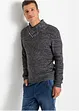 Hautfreundlicher Pullover mit Schalkragen aus Baumwolle, RAINBOW