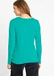 Lot de 2 T-shirts manches longues à col rond, bonprix