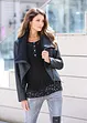 Blouson enduit à col châle, bonprix