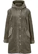 Warmer Cord-Parka mit Teddy-Futter in der Kapuze, in A-Linie, bonprix