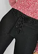Thermo-Kuschelleggings, mit Schnürung, Jeansoptik, John Baner JEANSWEAR