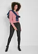 Thermo-Kuschelleggings, mit Schnürung, Jeansoptik, John Baner JEANSWEAR