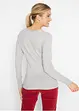 Feinstrick-Pullover mit V-Ausschnitt, bonprix