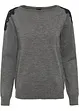 Pullover mit Spitze, bonprix