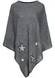 Poncho mit Pailetten-Sternen, bpc bonprix collection