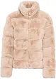 Fellimitat-Jacke mit Reißverschluss, bonprix