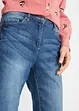 Jeans Bermuda Mid Waist mit gekrempeltem Saum, bonprix