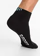 Sportsocken mit Schriftzug mit Bio-Baumwolle (5er Pack), bonprix