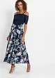 Robe en crêpe avec dentelle et imprimé floral, bpc selection