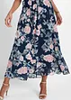 Robe en crêpe avec dentelle et imprimé floral, bpc selection