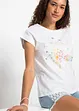 T-Shirt mit floralem Print, bonprix