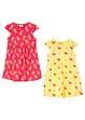 Lot de 2 robes en jersey 100% coton, bonprix