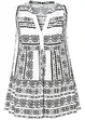 Blouse sans manches imprimée, bonprix