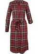 Kariertes Midi-Blusenkleid mit Bindeband, bpc bonprix collection