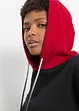 Sweatshirt mit Kapuze und asymmetrischem Saum, bonprix