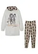 Mädchen Kapuzen-Sweatshirt + Leggings (2-tlg.Set) mit Bio-Baumwolle, bonprix