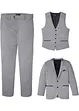 Anzug mit Weste (3-tlg.Set), Regular Fit, bonprix