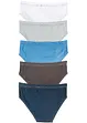 Slip mit weicher Bio-Baumwolle (5er Pack), bonprix