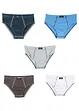 Slip mit weicher Bio-Baumwolle (5er Pack), bonprix