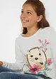 Lot de 2 T-shirts manches longues fille en coton, bonprix