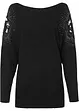 Feinstrickpullover mit Glitzersteinen, bonprix