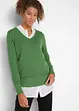 Feinstrick-Pullover mit V-Ausschnitt, bonprix