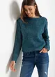 Pull oversize à boutons, bonprix