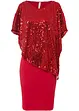 Paillettenkleid mit Überwurf, bonprix