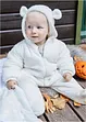 Baby Teddyfleece Overall mit Kapuze, bpc bonprix collection