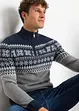 Norweger-Pullover mit Troyerkragen, bonprix