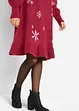 Strickkleid mit Schneeflocken-Print, bonprix