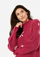 Strickkleid mit Schneeflocken-Print, bonprix