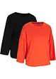 Funktions-T-Shirt, 2er Pack, 3/4-Arm, bpc bonprix collection