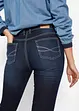 Slim Jeans Mid Waist, Kontrastnähte, bonprix