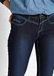 Slim Jeans Mid Waist, Kontrastnähte, bonprix