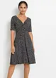 Robe en jersey imprimé avec drapé, bonprix