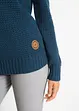 Rollkragenpullover mit Kordeln, bonprix