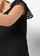 T-shirt à broderies anglaises, bonprix