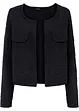 Gilet en maille bouclette façon tweed, bonprix