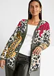 Strickjacke mit Leo-Print, bpc selection