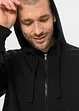 Lot de 2 sweats à capuche zippés avec polyester recyclé , bonprix