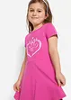 Lot de 2 robes en jersey fille, manches courtes, bonprix