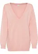 Oversize-Pullover mit V-Ausschnitt, bonprix