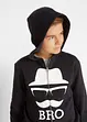 Jungen Kapuzensweatshirt mit coolem Druck aus Bio-Baumwolle, bonprix