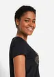 Shirt mit Herzdruck aus Bio-Baumwolle, bonprix