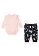 Body manches longues + pantalon sweat bébé (Ens. 2 pces.) coton, bonprix