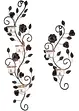 Wandkerzenhalter mit Rosenranke (2-tlg.Set), bpc living bonprix collection