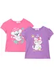 Lot de 2 T-shirts fille, bonprix